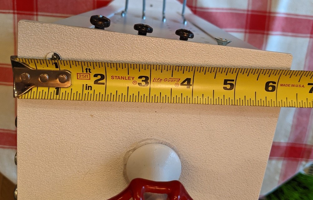 Pegboard Tower Display 4 Sided Spinner Top Base Rotating Peg Brd PLASTIC White