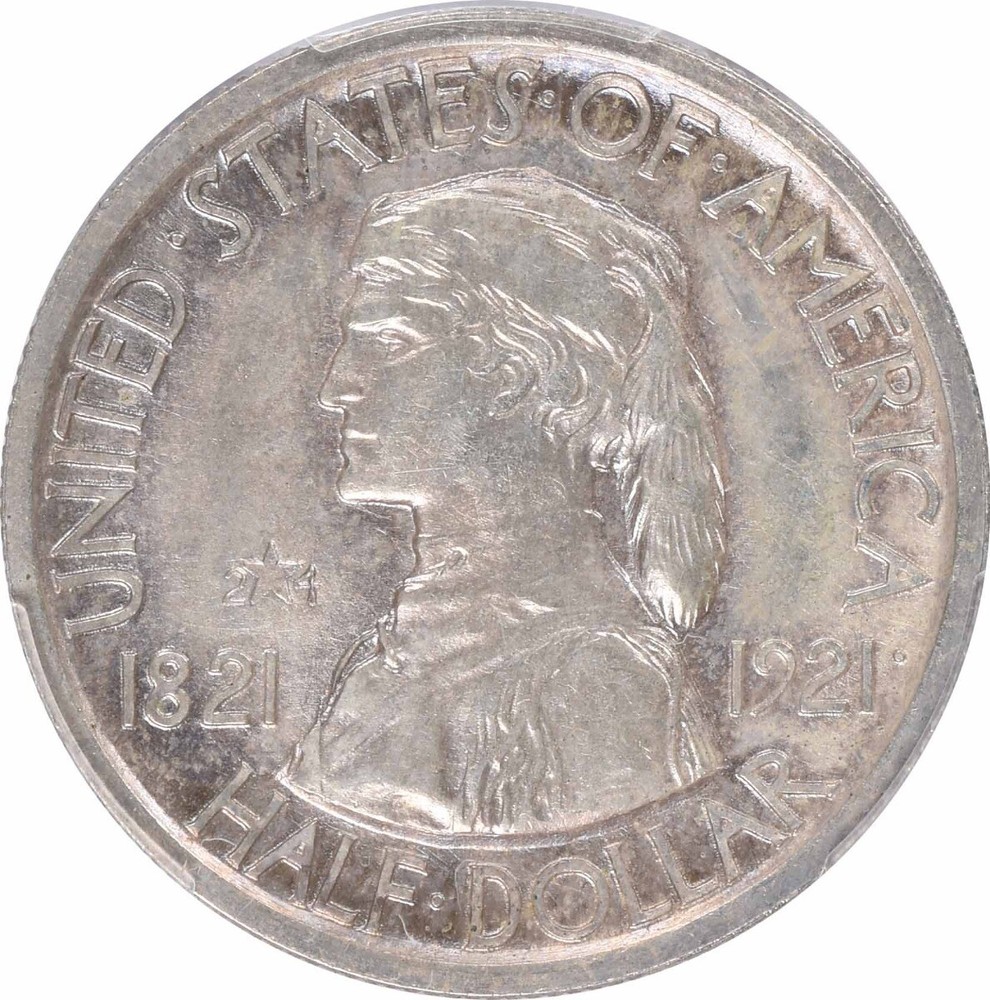 Missouri 2x4 Commemorative Silver Half Dollar 1921 MS63 PCGS