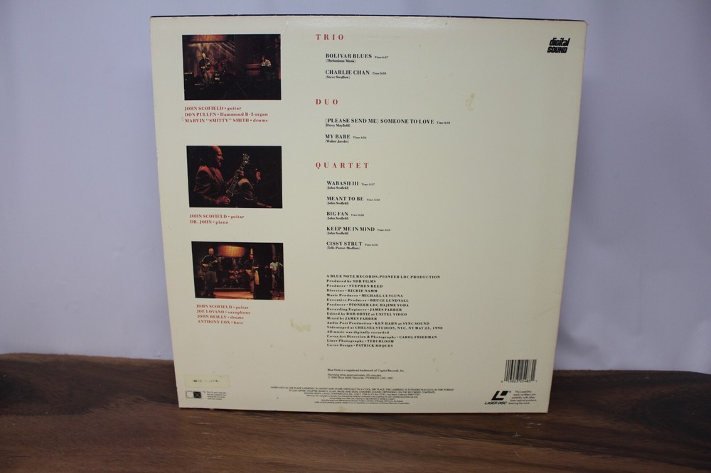 John Scofield Live 3 Ways LaseDisc