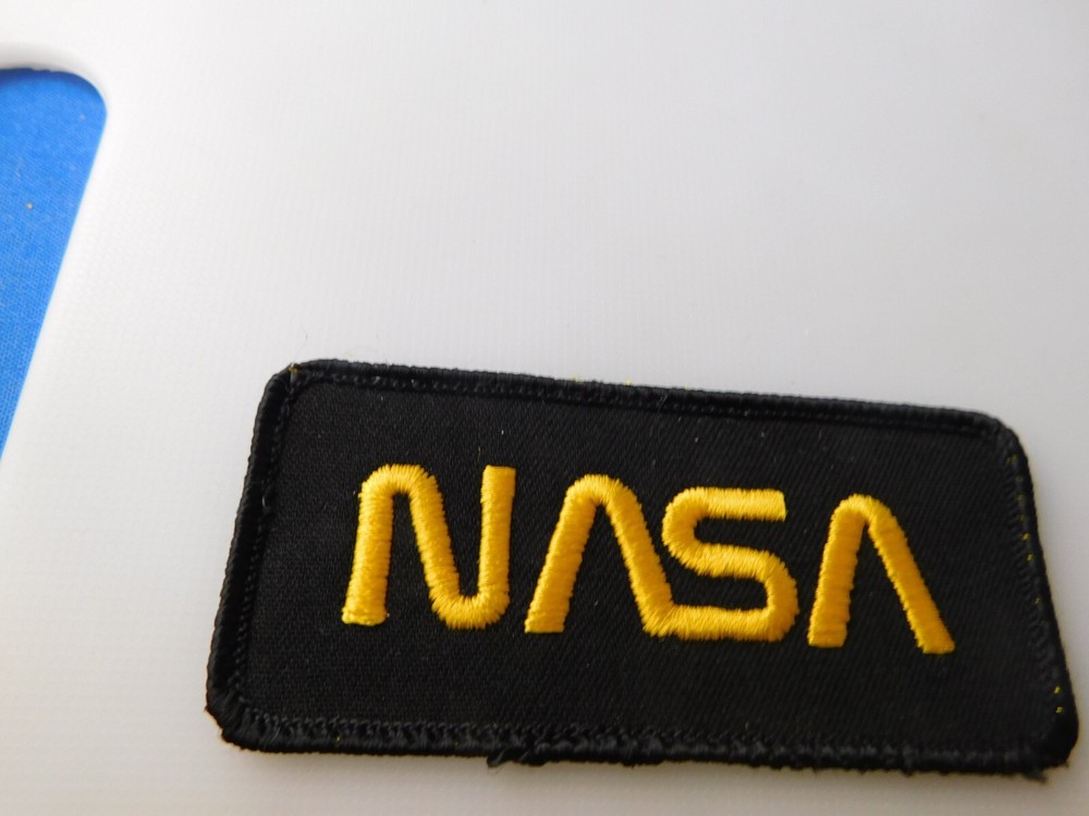 NASA SPACE PROGRAM LOGO PATCH BADGE GOLD BLACK