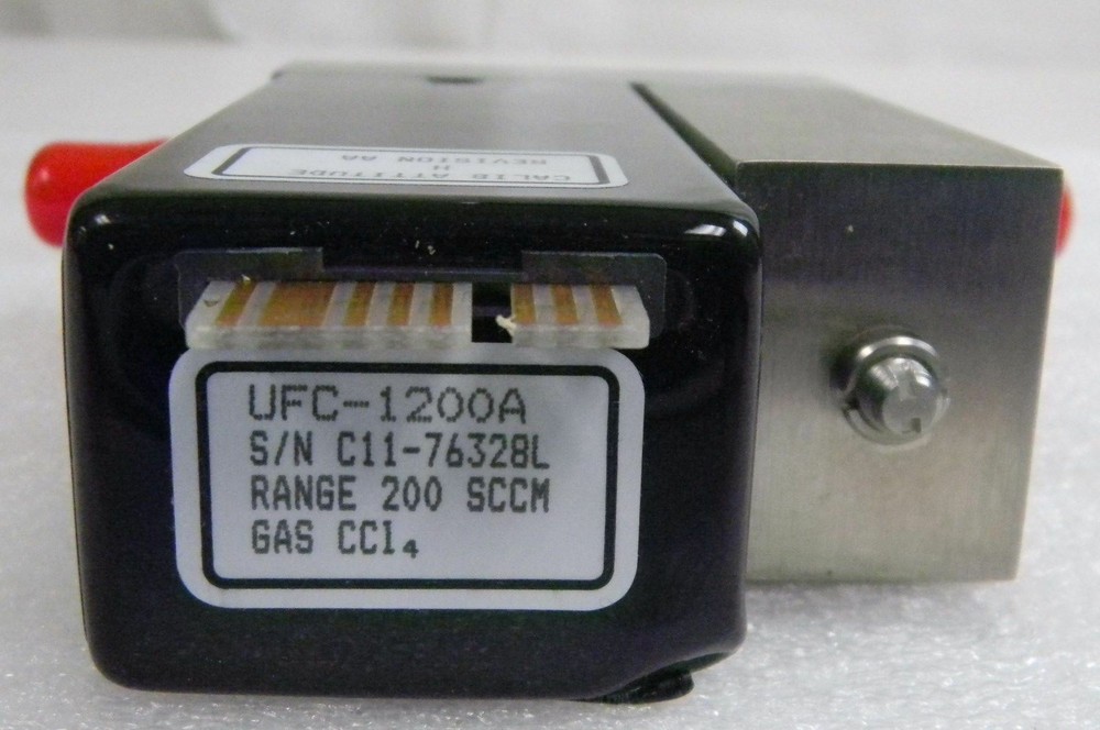 Unit UFC-1200A, Mass Flow Controller, Gas- CCL4, Range- 200 SCCM, 1/4" M I/O