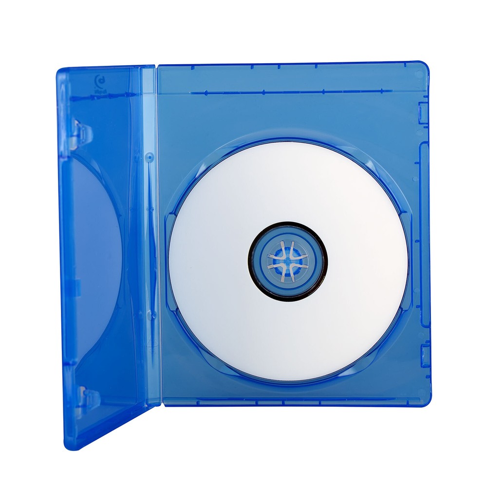 Empty Case DVD CD One Disc Storage Blu Ray Plastic Blue Sleeve Cover 11mm Box