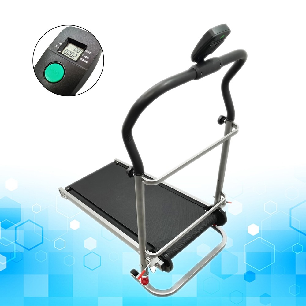 Portable Treadmill Houssehold Walking Exercise Machine with Digital LCD Display