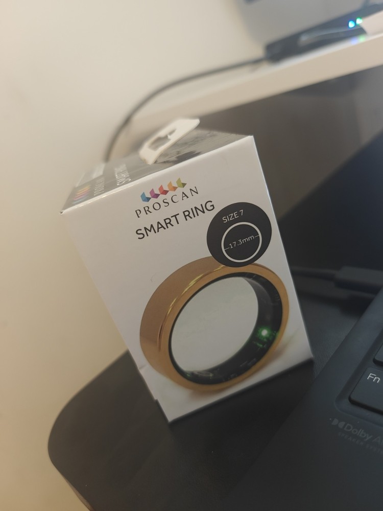 Proscan Bluetooth Smart Ring in a gold color Size 7