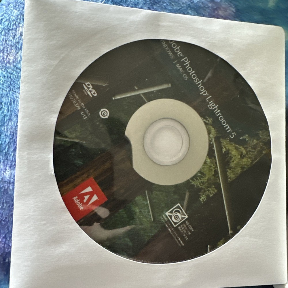 Adobe Photoshop Lightroom 5 Upgrade Software DVD w/ Redemption Code