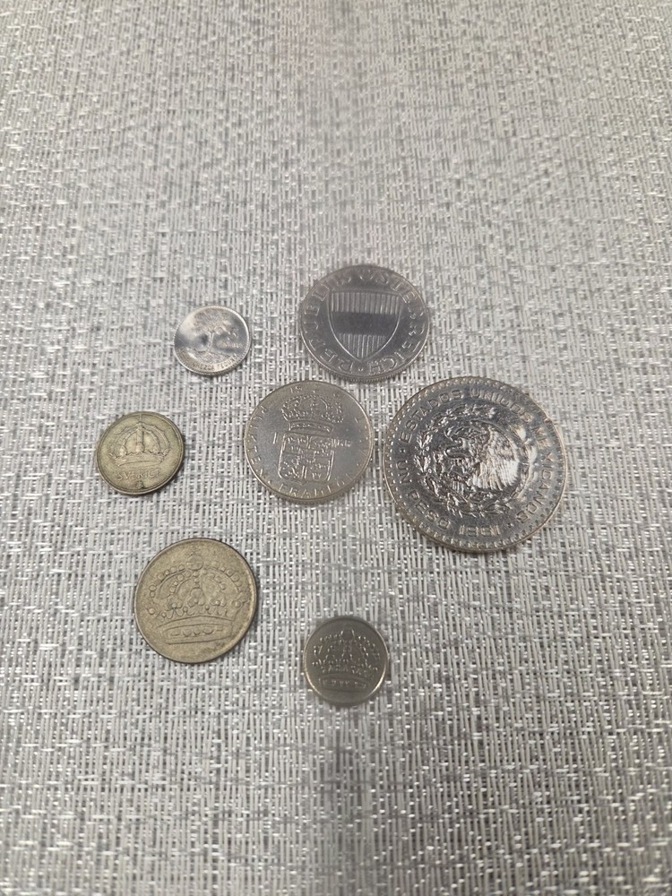 Silver Foreign Seven Coin Lot