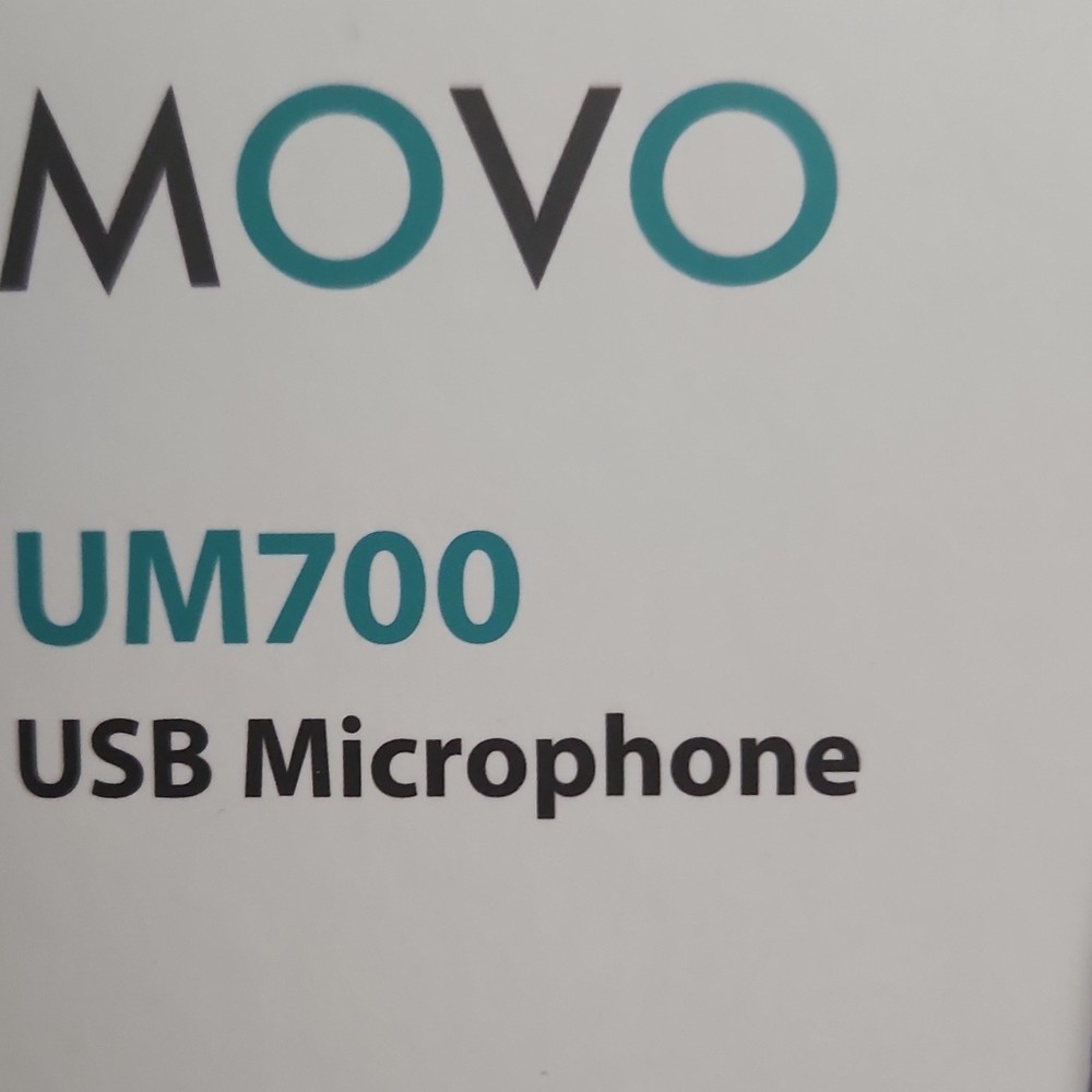 Movo UM700 USB Microphone Black, Mute Button, Headphone Jack, Multi-Pattern