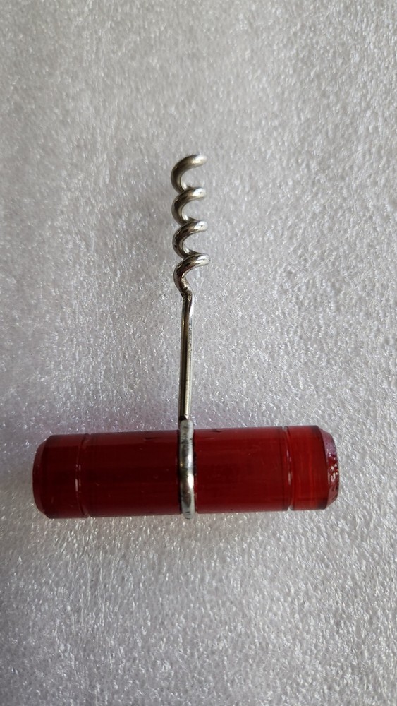 Vintage Red Handled Corkscrew