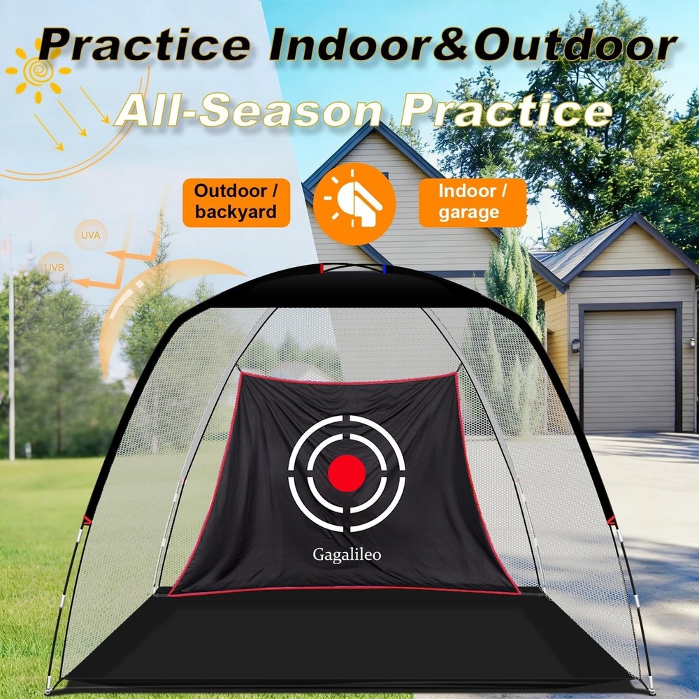 Professional 10x7FT Golf Driving Net - Ideal For Backyard Practice Sessions
