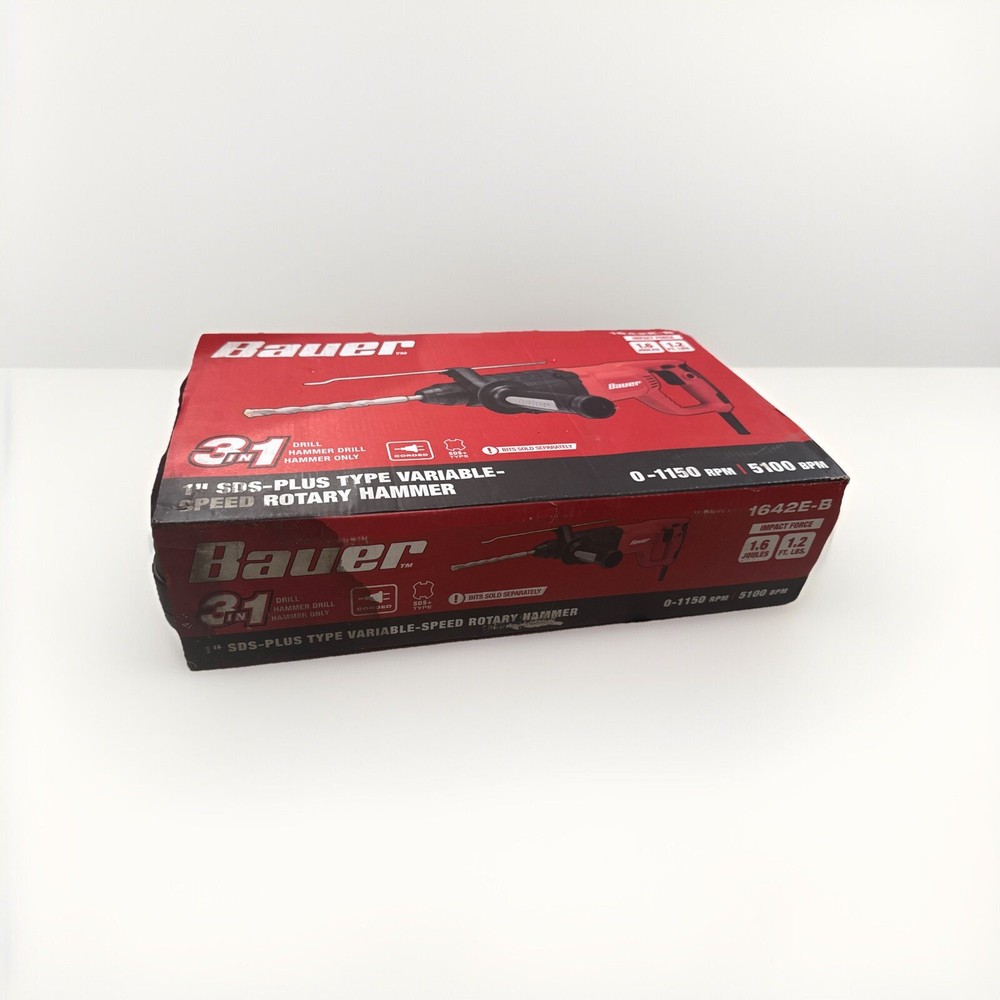 3 In 1 Bauer Drill, Hammer Drill, Hammer Only.