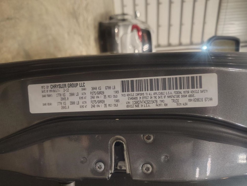 TDODR1500 2012 Headrest 1485970