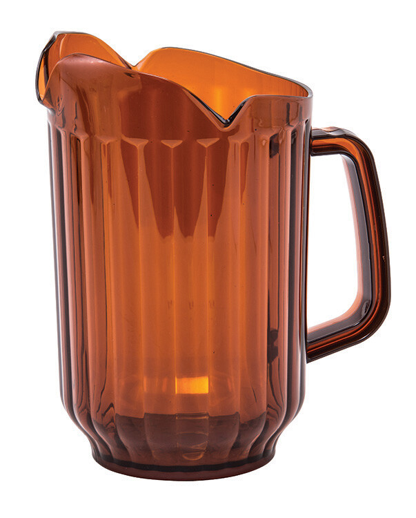 60oz PC Pitcher, 3 Spout, Amber (12 Each)