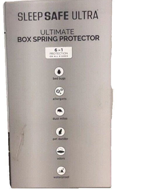 Sleep Safe Ultra Queen Size Ultimate Box Spring Protector NIB