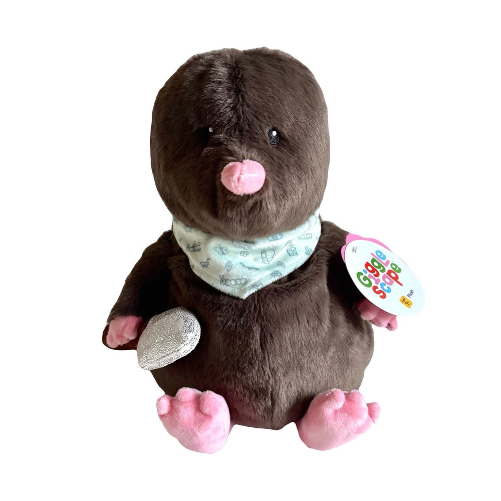 Gigglescape 12” Mole Plush with Scarf and Spear Spring Easter NWT