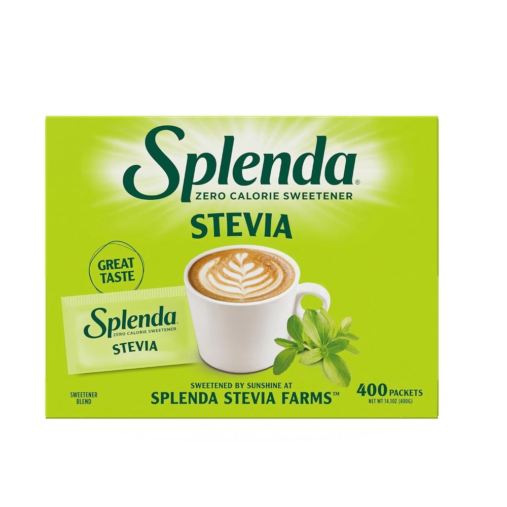 SPLENDA Stevia Zero Calorie Sweetener, Sugar Substitute Packets, 400 Count (Pack