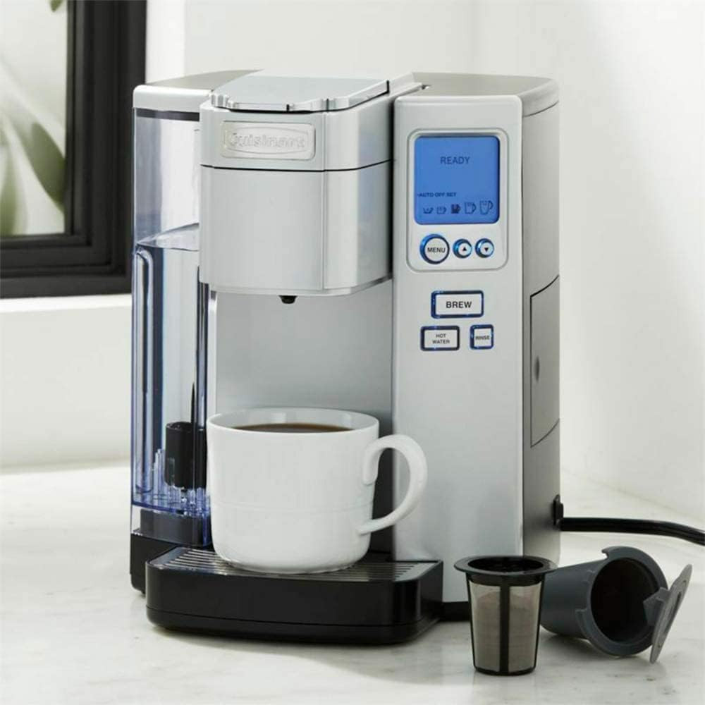 Cuisinart Premium Single Serve Coffeemaker 72oz Programmable Coffee Maker Silver