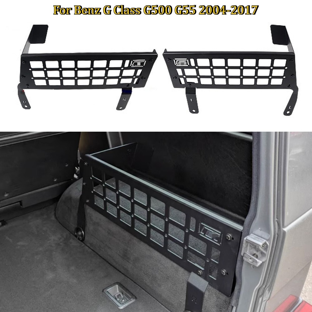 2PCS for Benz G Class G500 G55 2004-2017 Storage Box Molle Panel Rear Trunk Rack