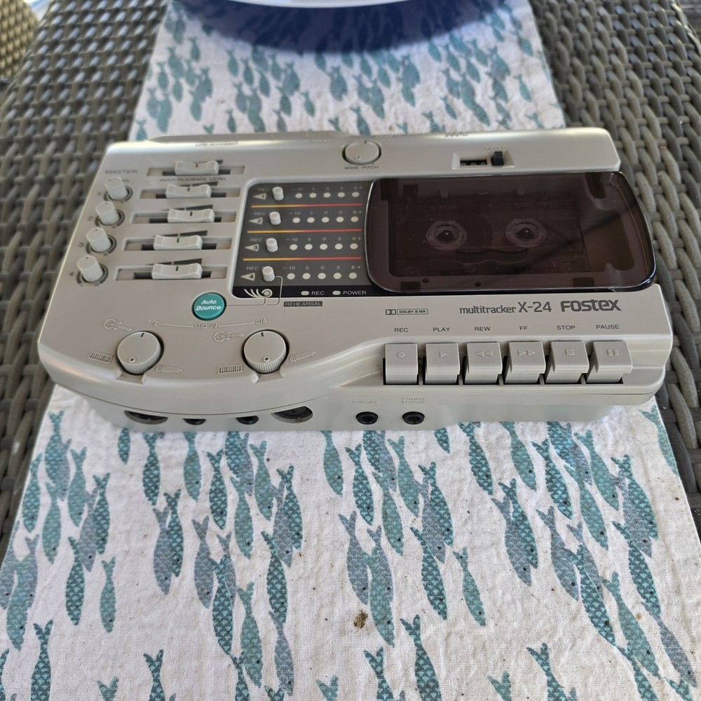Fostex X-24 Multitracker 4-Track Cassette Recorder - TESTED Working - Clean