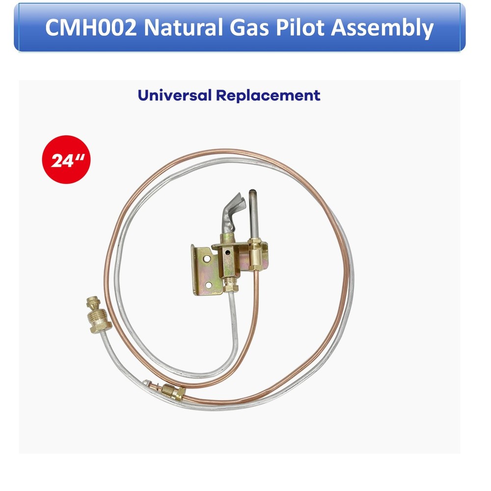 24" Natural Gas Water Heater Pilot Assembely CMH002 Includes Pilot Thermocoup...