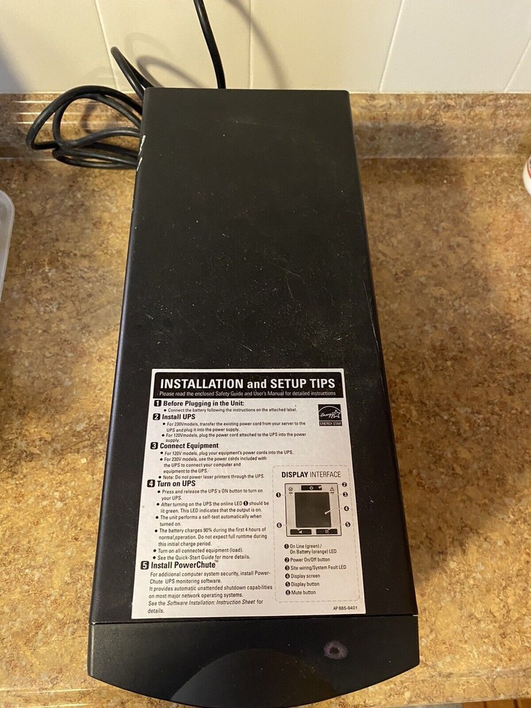 APC Smart-UPS C 1000 Uninterruptible Power Supply READ DESCRIPTION