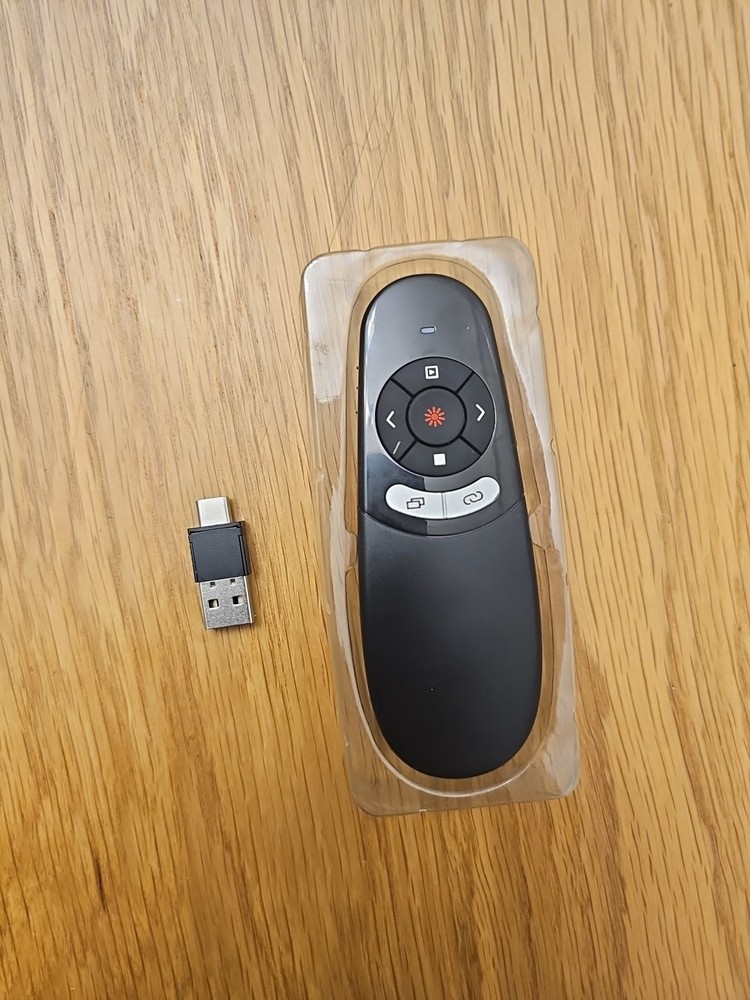 Wireless Presenter Remote Clicker With Pointer