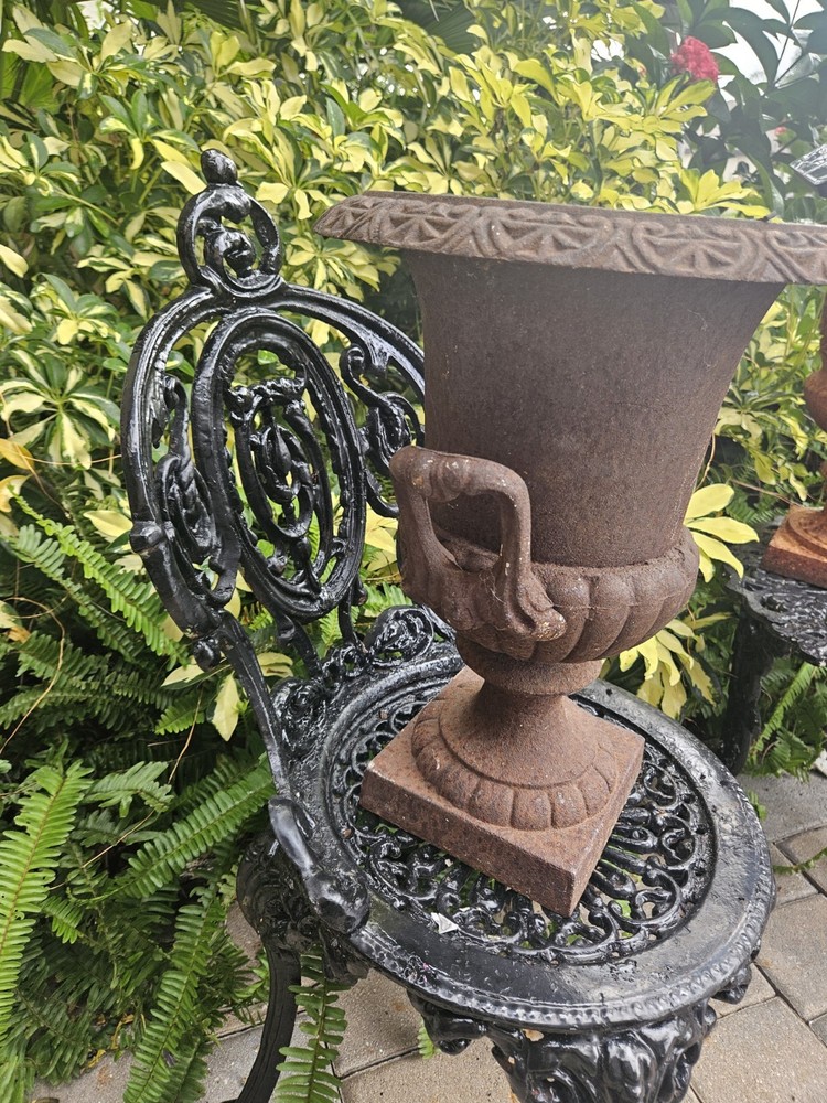 Vintage Urn Iron With Handles
