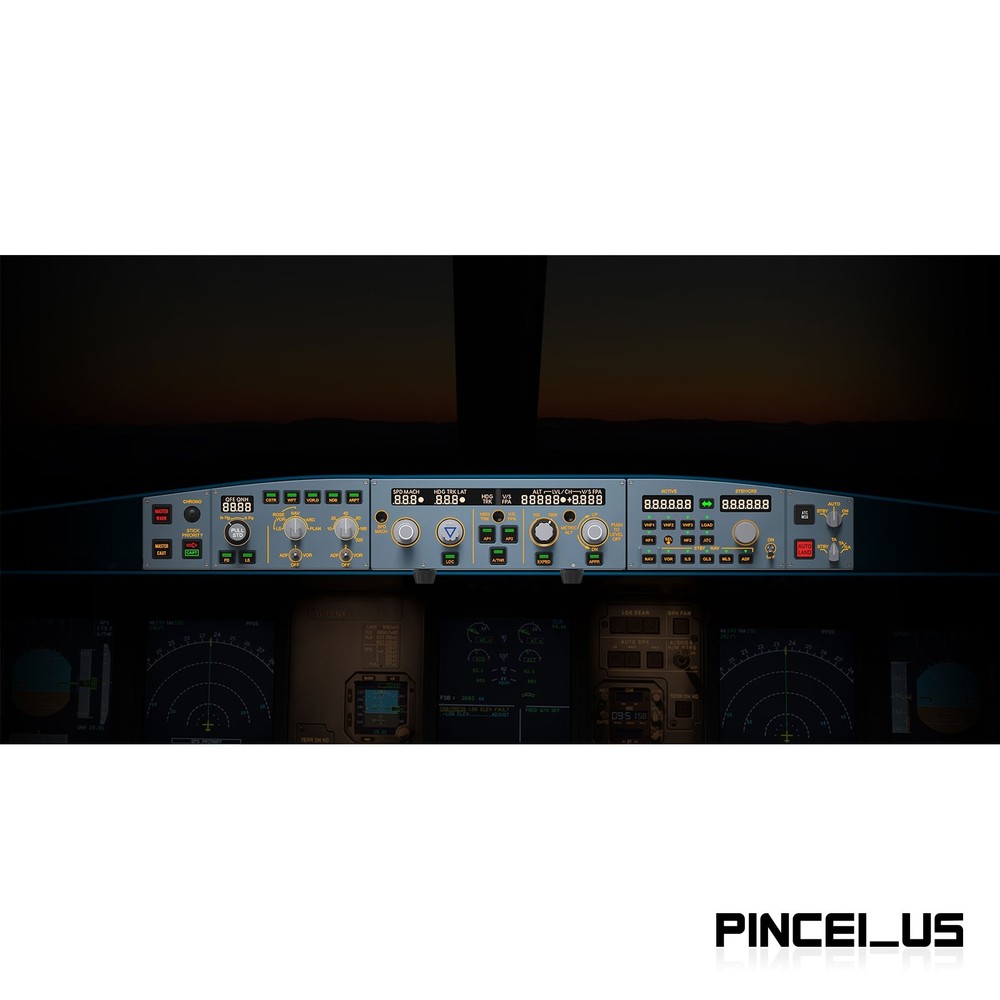 WINGFLEX A320 FCU CUBE + EFIS CUBE + RMP COMBO CUBE + Cube Stand for Flight Game