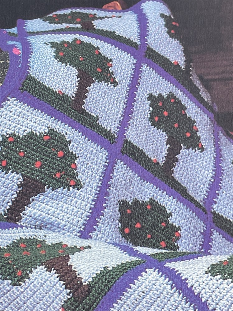 Marshall Cavendish Apple Tree Afghan Blanket Crochet Pattern