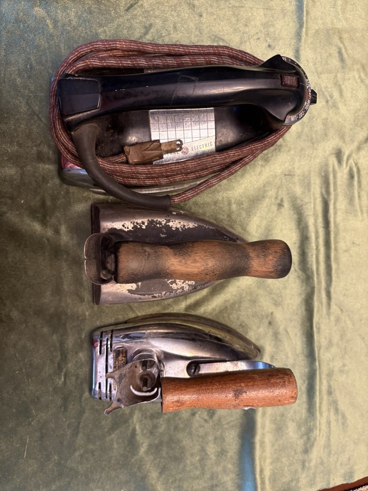 Three Vintage Clothes Irons