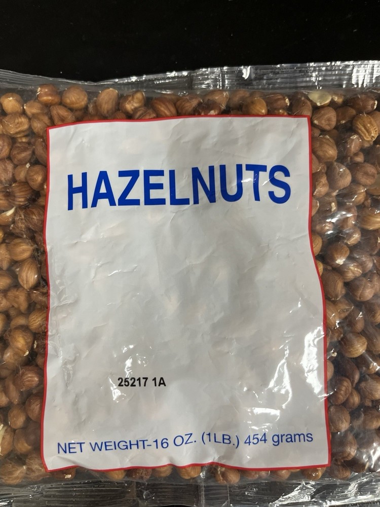 Hazelnuts, Shelled - Quantity 3 - 1 LB Bags - USDA