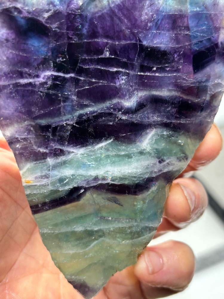 Fluorite slab Cabbing Lapidary Combo Ship Avail