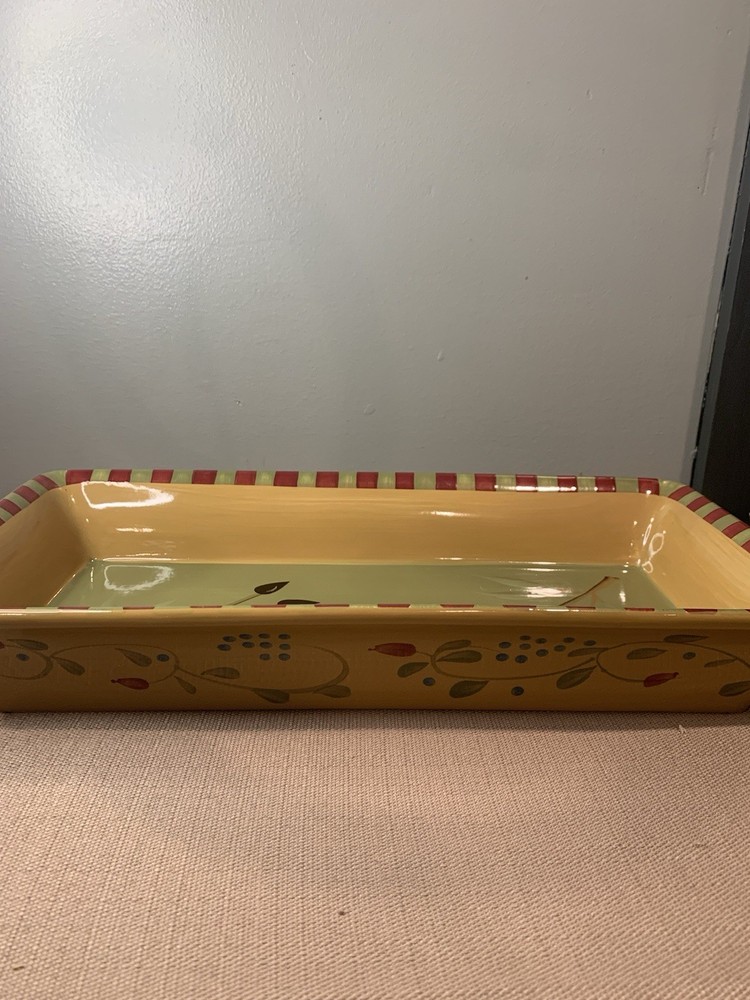 “Olivia” Rectangular Serving Tray By Signature Houseware