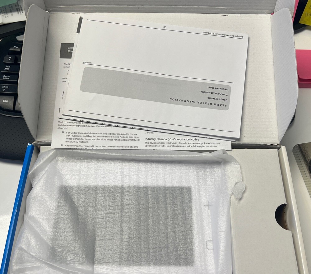 2GIG GC3E-345 7" Touch Screen Security and Control Panel - White