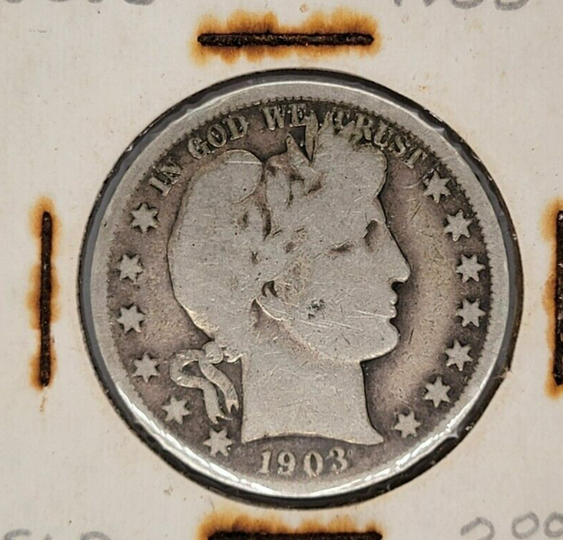 1903 s Barber Half Dollar (rare year)