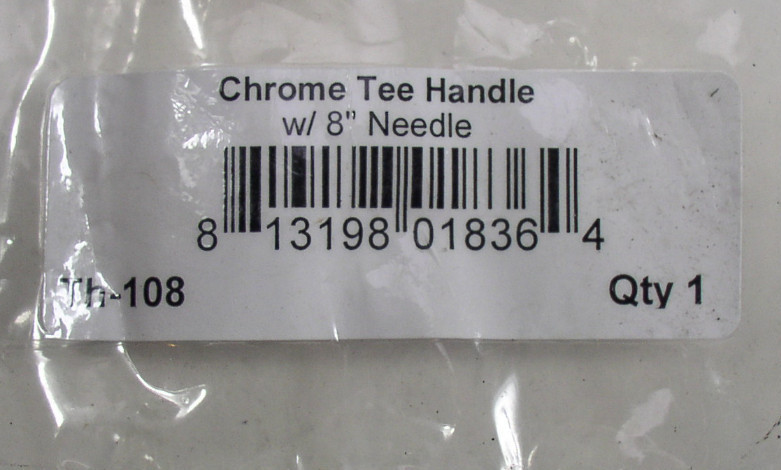 Chrome T Handle With 8" Needle TH-108