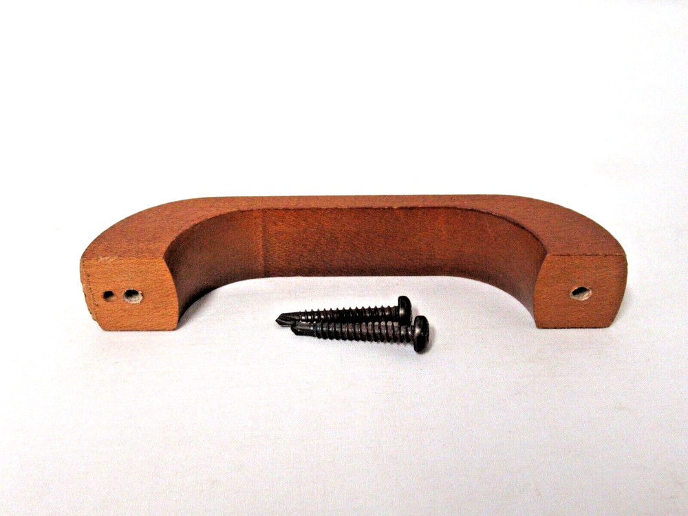 SET 6 MAPLE WOOD DESK OR DRAWER PULLS 3 3/4" CENTERS