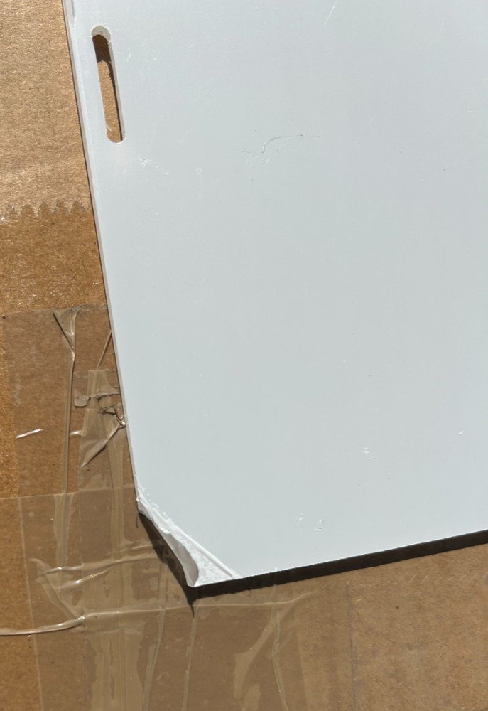 Acrylic Display Case with White Base - 29 inch tall - READ DESCRIPTION