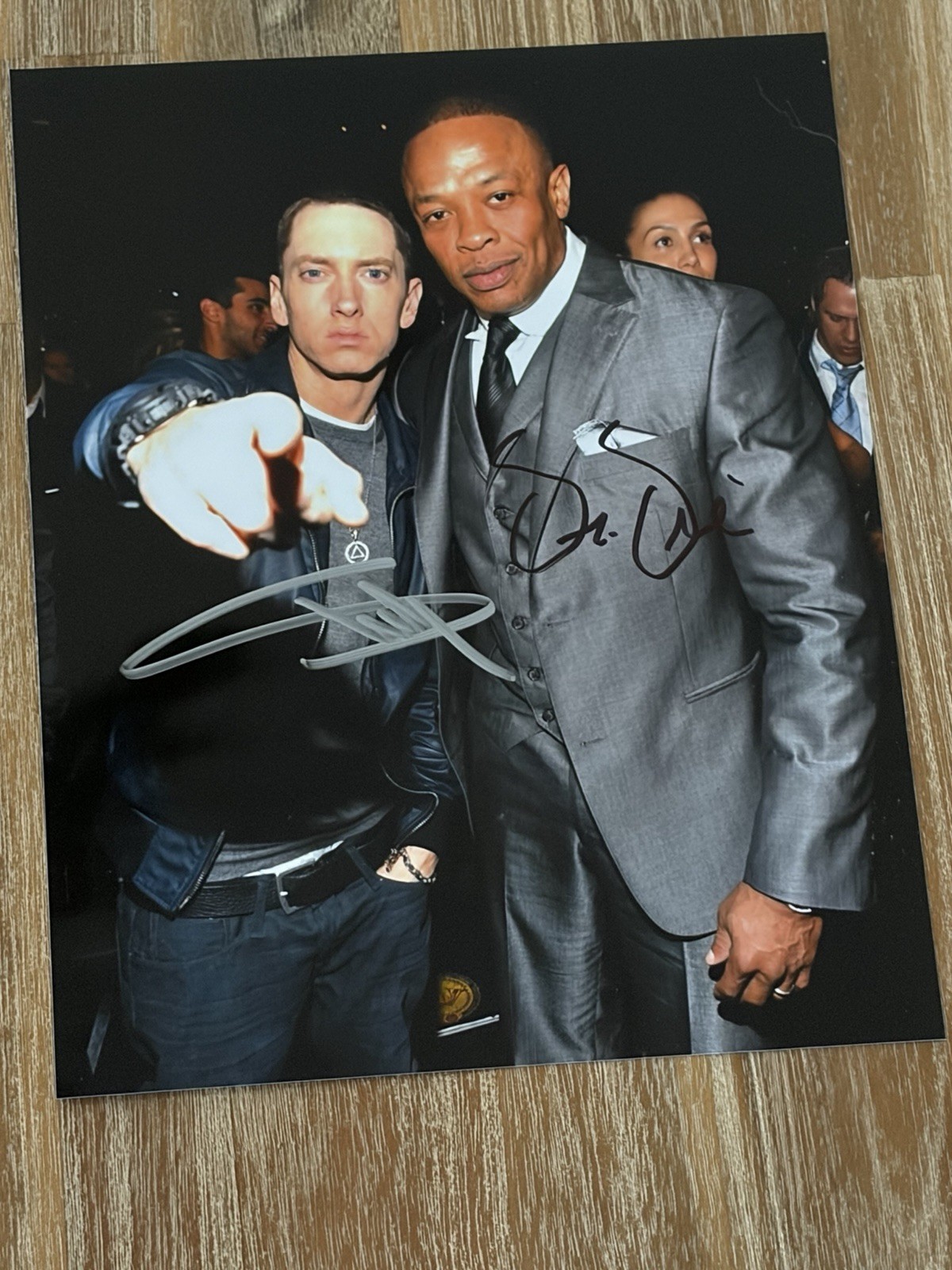 EMINEM And DR DRE autographed 8x10 photo, signed, authentic, Slim Shady, COA