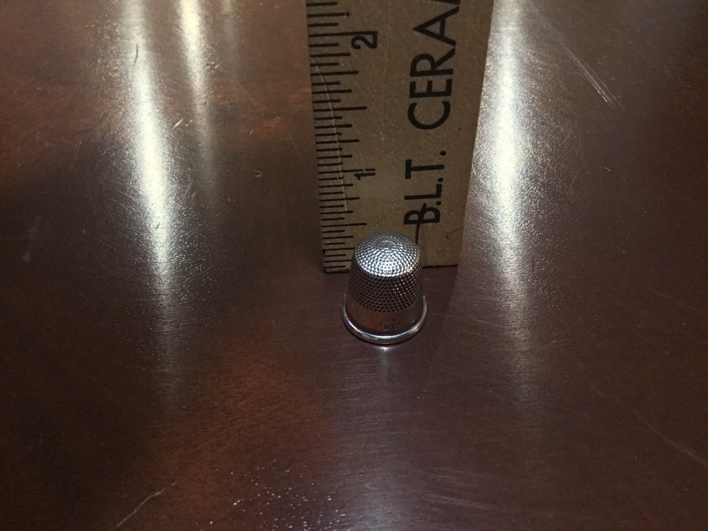 Vintage Sterling Silver Thimble Size #10