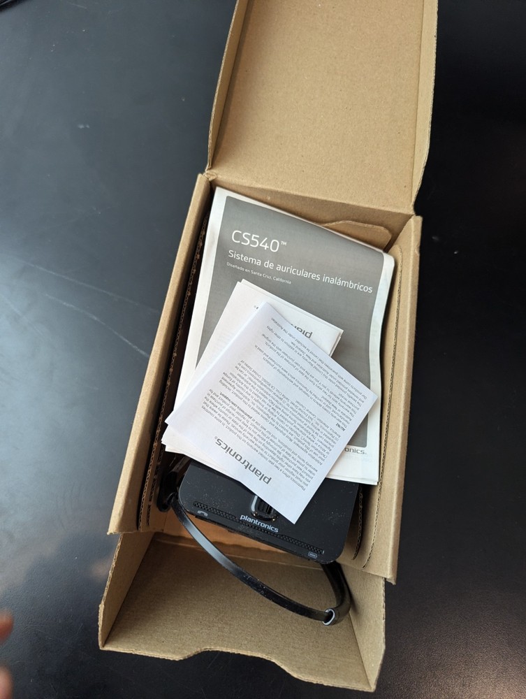 PLANTRONICS Poly CS540 Wireless 6.0 DECT Headset Black - (Tested)