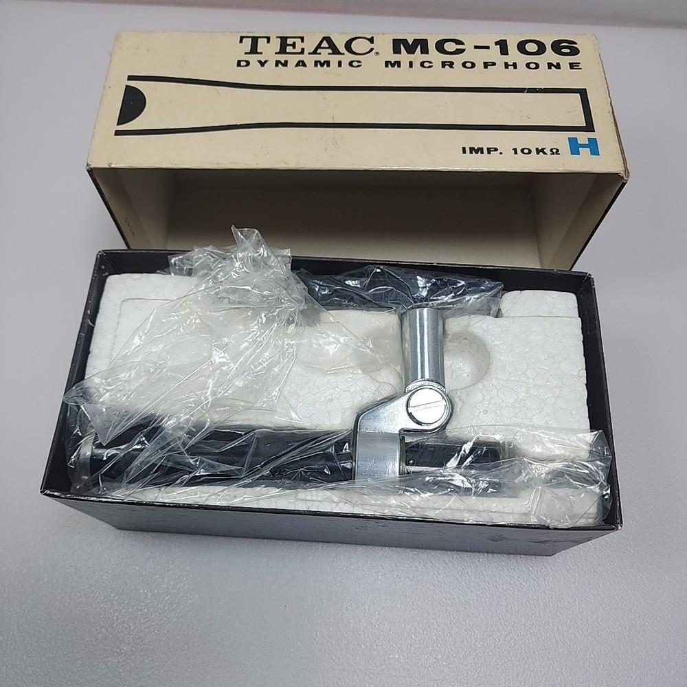TEAC MC-106 Stereo Dynamic Microphone New MC106 Vintage
