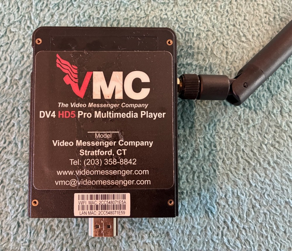 VMC DV4 HD5 Micro PRO Multimedia Player T4-E2 by Video Messenger Co.