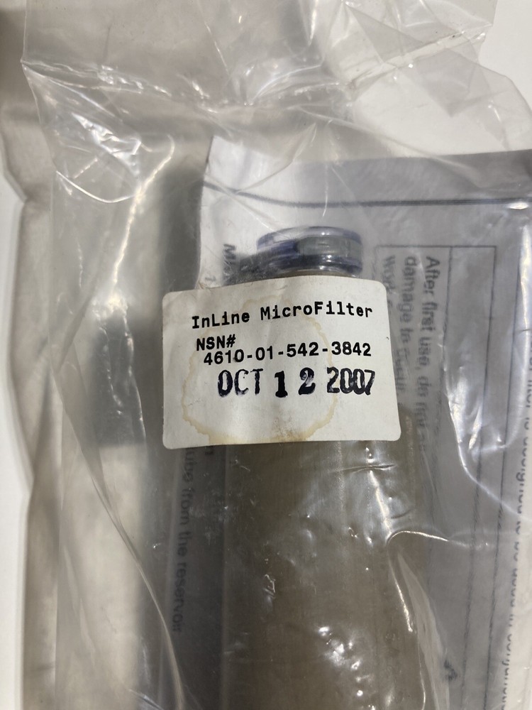 US Military Surplus Hydration InLine MSR MicroFilter, New 4610-01-542-3842