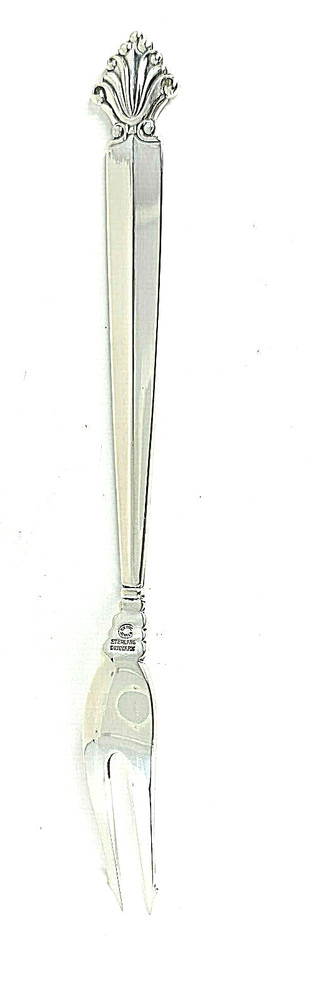 Georg Jensen Denmark ACANTHUS Sterling Silver 6 1/4" Pickle Fork