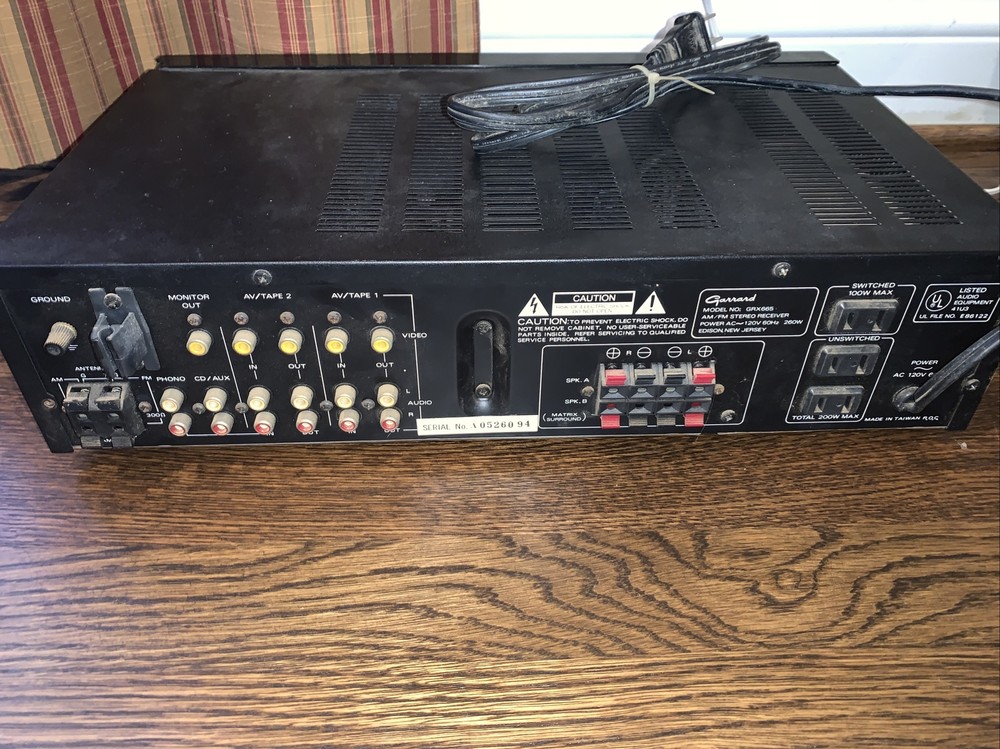 garrard stereo receiver GRX665