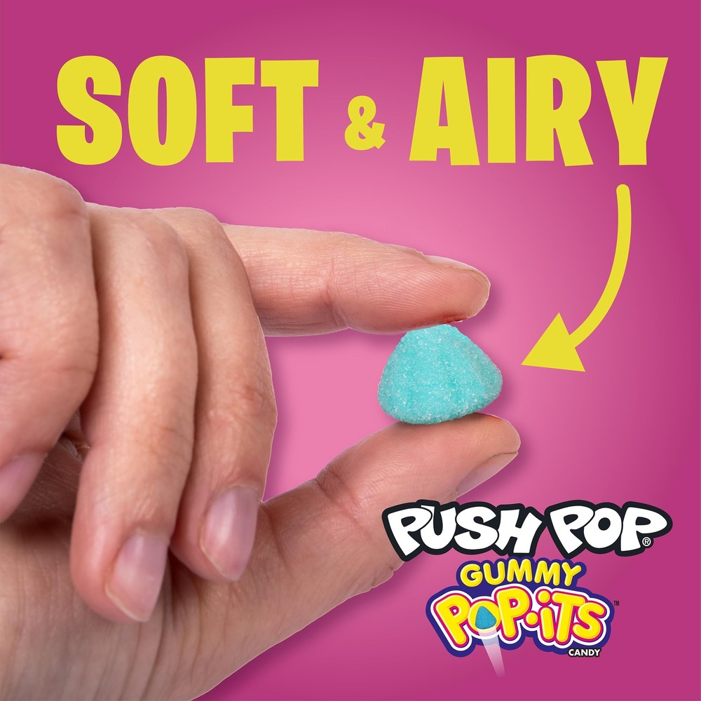 Push Pop Holiday Gummy Candy Assorted 8 Count Tray Fun Stocking Stuffers
