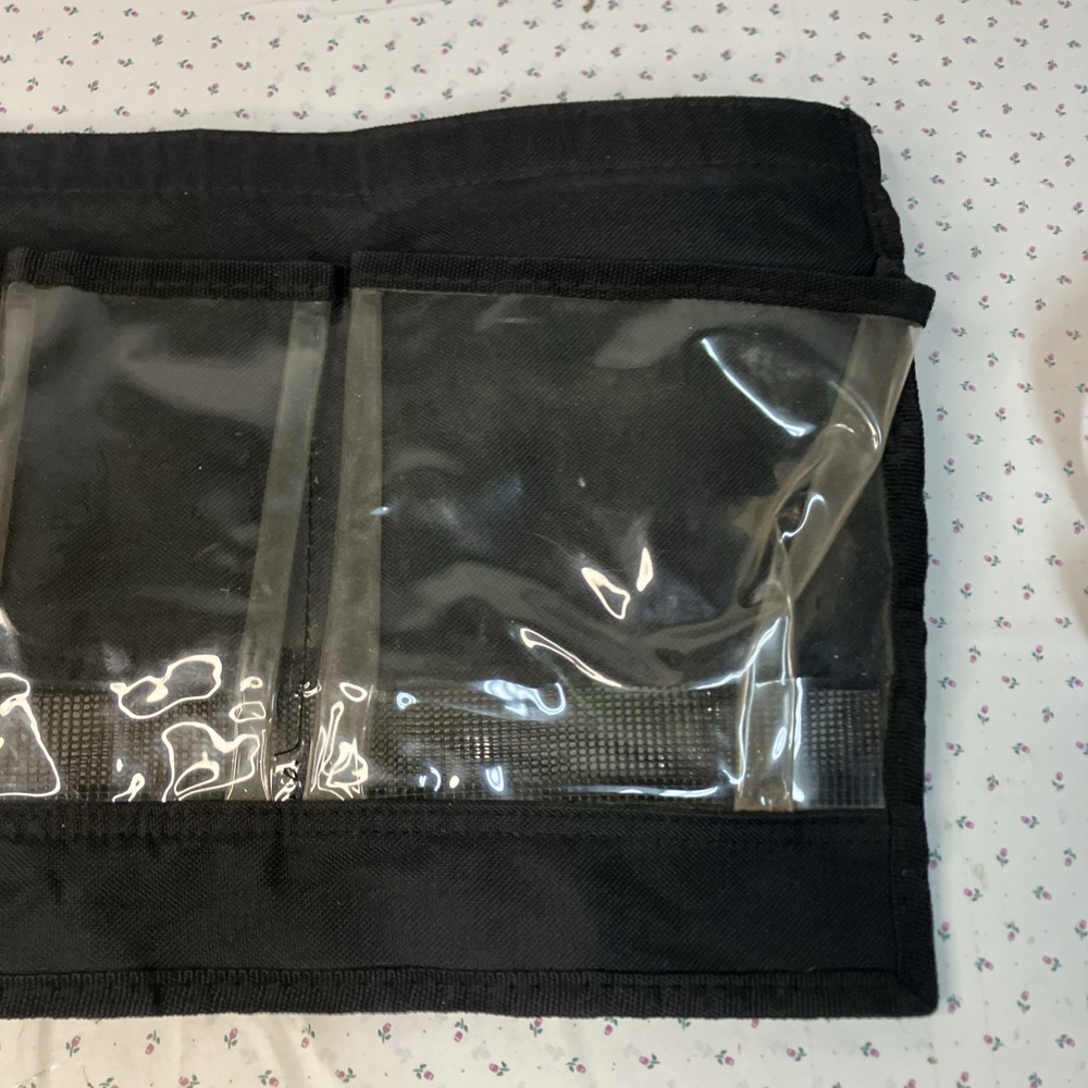 Harley Davidson Canvas Plastic Black Clear Tool Accessory Holder 35”