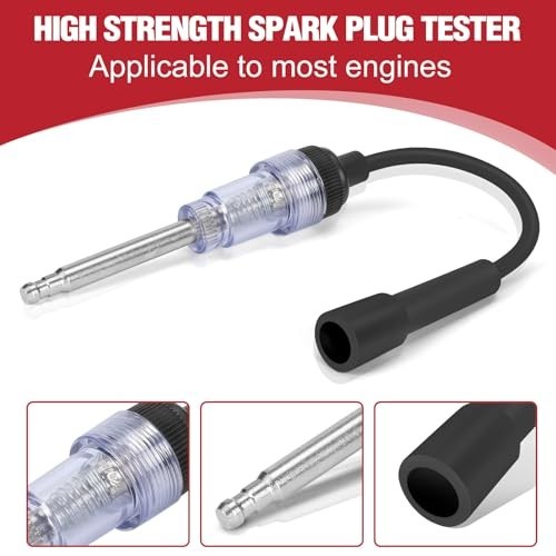9pcs Compression Tester & Spark Plug Tester - 300PSI Engine Cylinder Gauge Tool