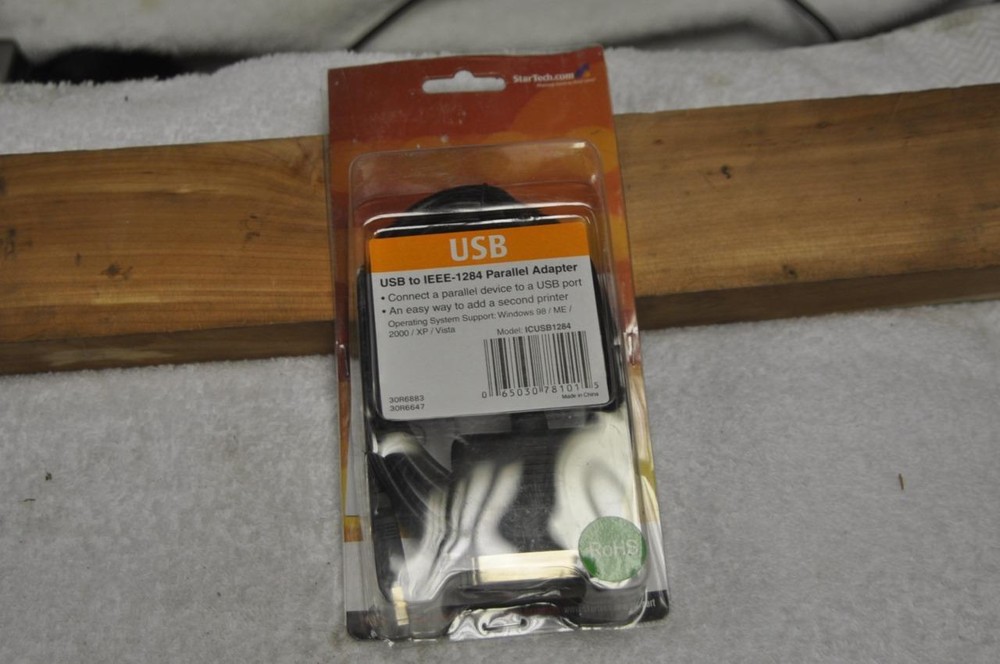 StarTech ICUSB1284 6ft USB TO PARALLEL PRINTER ADAPTER CABLE New in Box