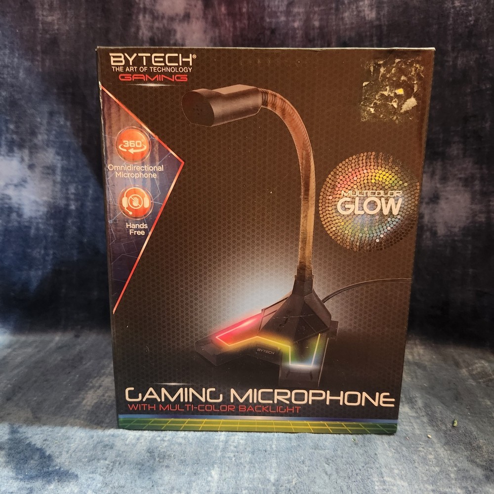 Gaming Microphone With Color Changing LED Backlight. BYTECH mulitcolor